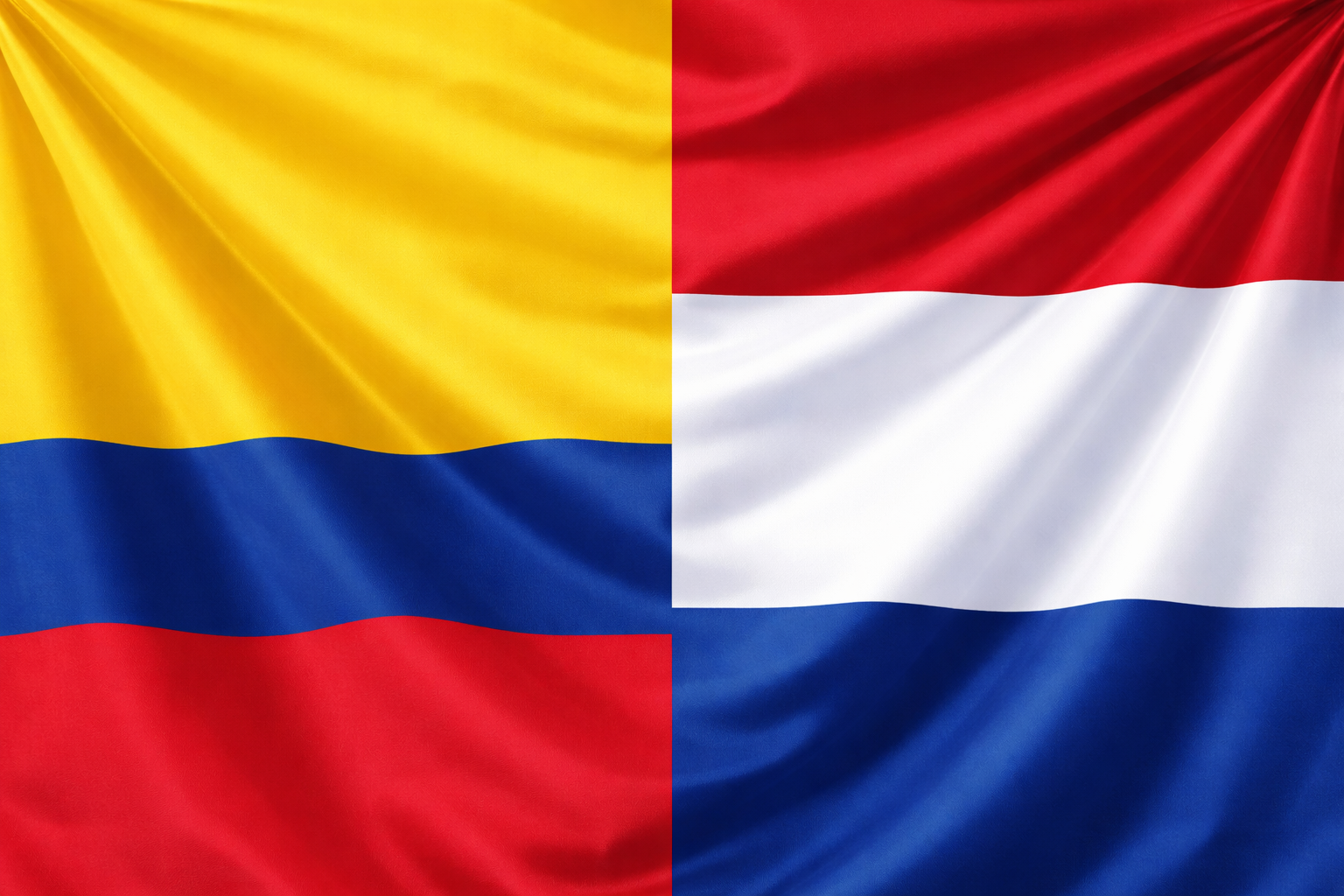 Vlag van Colombia en Nederland